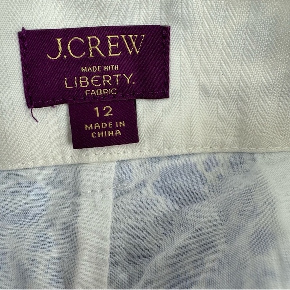 J. Crew Limited Edition Shorts Liberty D’Anjo Coastal Fabric Pleated High-Rise - Picture 3 of 9